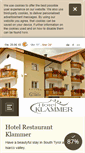 Mobile Screenshot of hotel-klammer.com